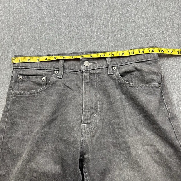 Levis 505 Gray Jeans Mens 30x30 Regular Straight Leg Pants Classic Denim - Picture 5 of 15